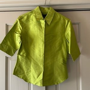 Finity Lime sateen shirt from Bloomingdale’s